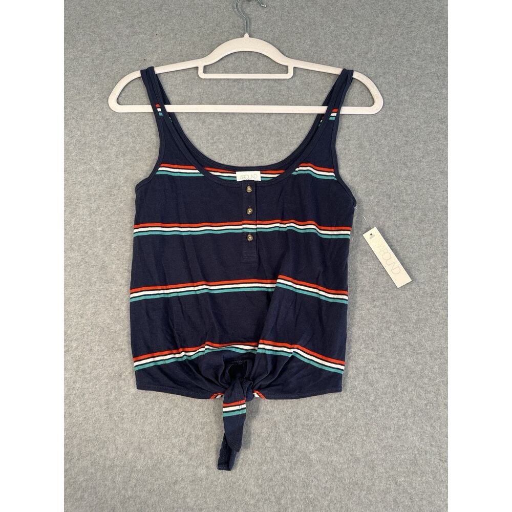 Abound Cropped striped Tank Top Juniors Size Xxs NWT